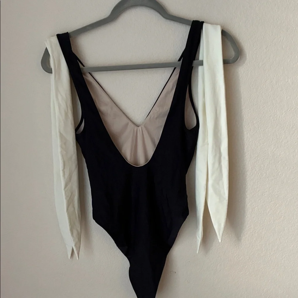 Tularosa Black and White One Piece Swimwear